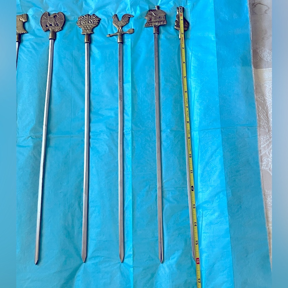 Rare, VHTF MCM Americana-themed BBQ skewers